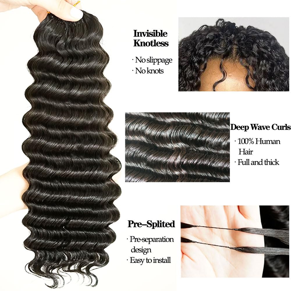 Youleas feather-line crochet hair closeup shows silky texture for comfort