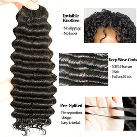 Youleas knotless pre-separated crochet hair allows seamless threading and styling.