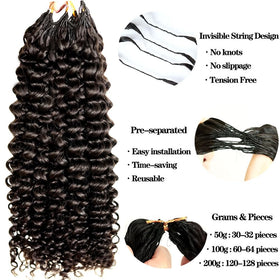 Youleas real human hair crochet texture feels soft and silky with natural movement.