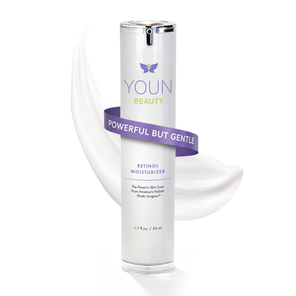 YOUN Beauty Retinol Night Cream bottle for nighttime hydration