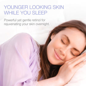 YOUN Beauty Retinol Night Cream texture close-up showing smooth absorption