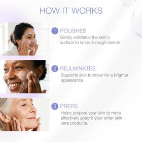 YOUN Beauty Exfoliating wash ingredients oil blend visible on label for skin nourishment