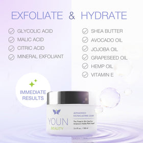 YOUN Beauty packaging box image shows 100 ml size and paraben-free claim