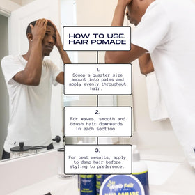 YOUNG KING HAIR CARE pomade enhances natural curls with defined texture.