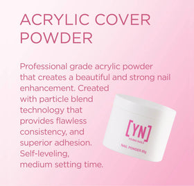 Young Nails pink powder close-up showing creamy consistency for flawless surfaces