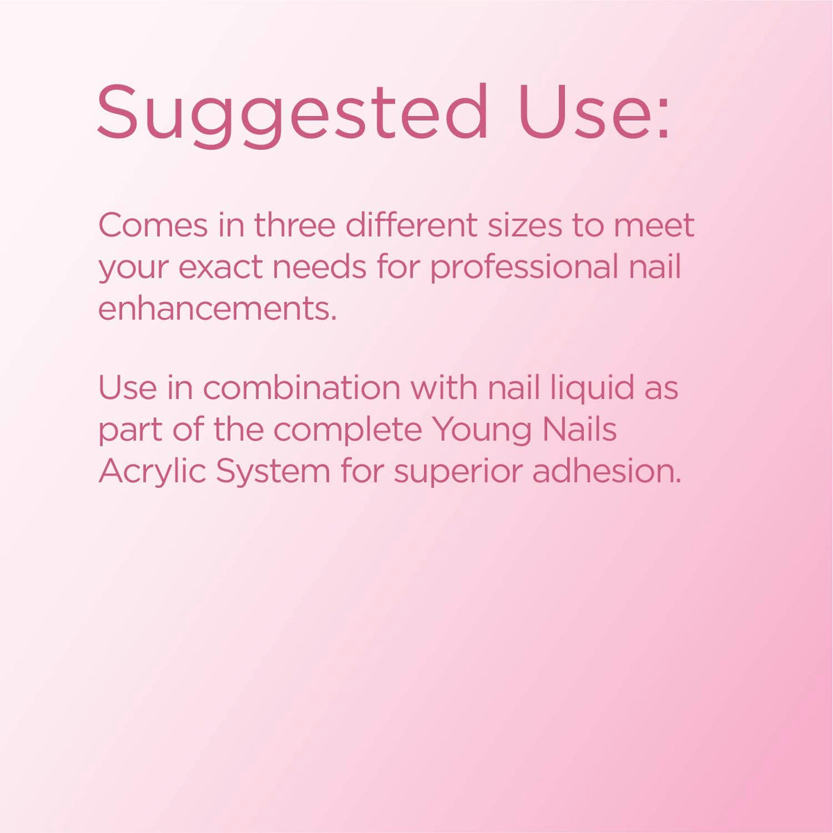 75-second quick-setting feature of Young Nails powder for faster applications