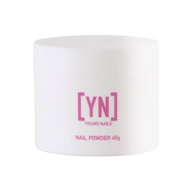 Young Nails acrylic cover powder self-leveling pink enhances adhesion for extensions.