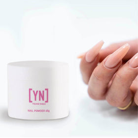 Young Nails acrylic cover powder offers superior adhesion for durable results.