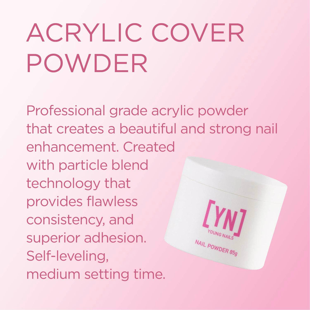 Young Nails color swatches including Rosebud Nude Pink and White for versatile designs