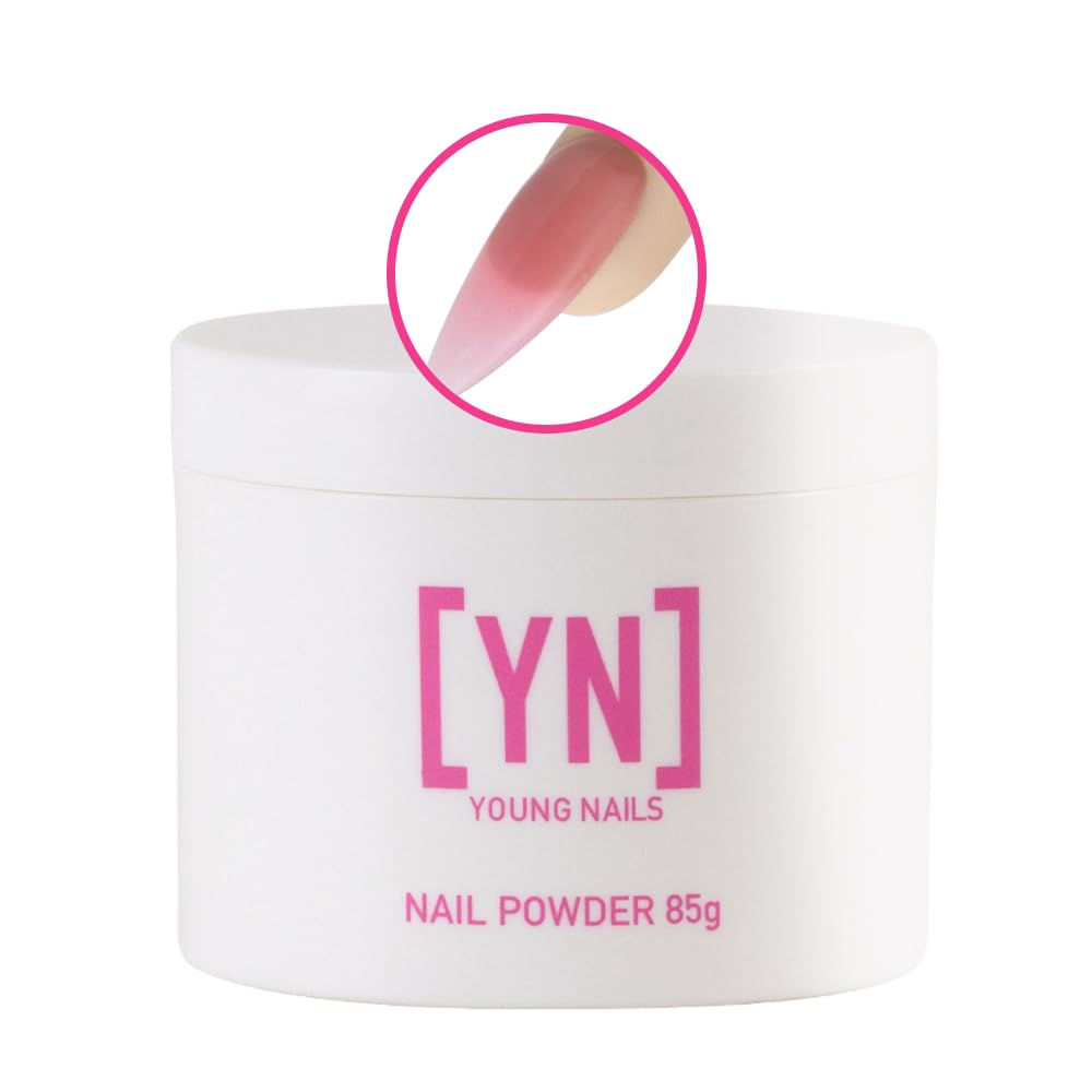 Young Nails Acrylic Speed Powder Bubblegum color for fast, smooth nail extensions.