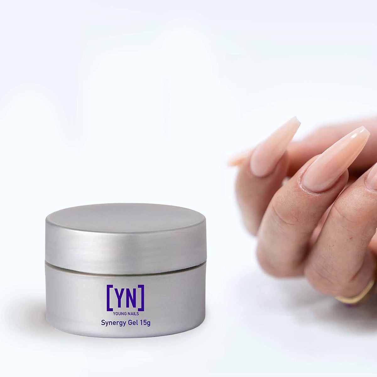 Young Nails Synergy nails finished with durable, long-lasting manicure.