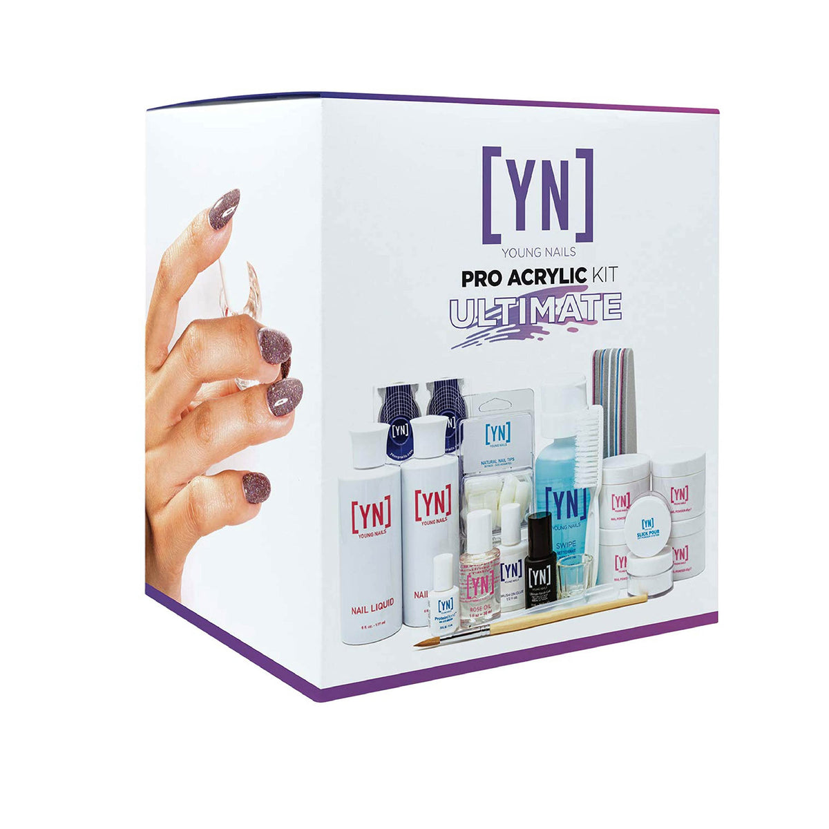 Young Nails Ultimate Pro Kit main packaging for at-home salon-quality nails.