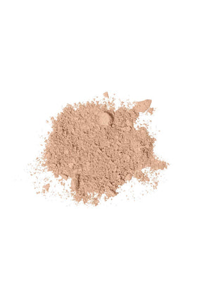YOUNGBLOOD foundation Honey application photo for buildable coverage.