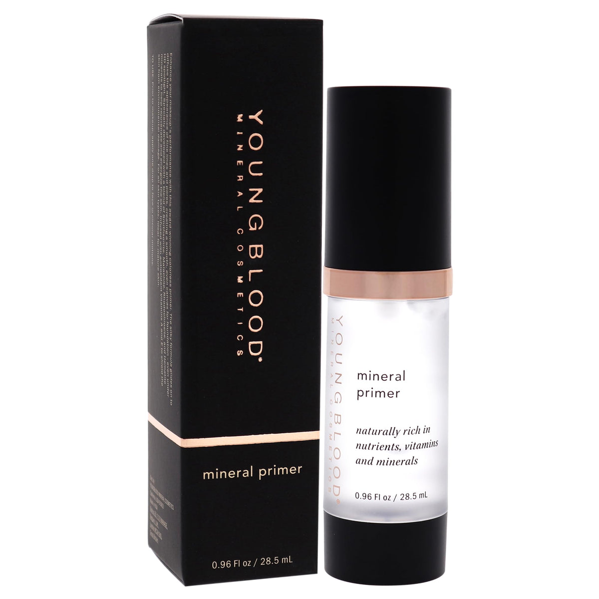 Mineral Primer colorless swatch showing a balanced complexion.