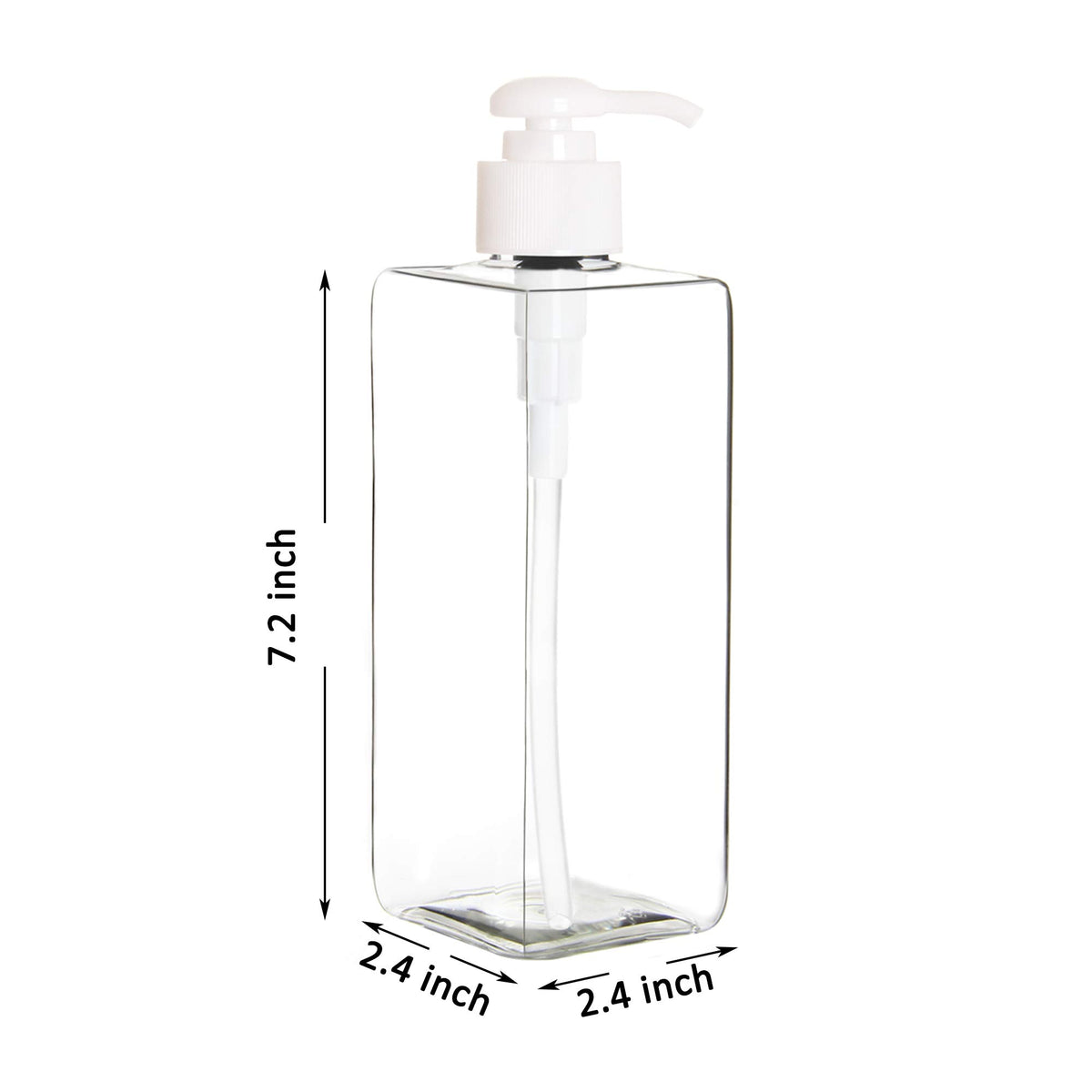 Youngever clear square bottles demonstrate recyclable, reusable packaging for eco-friendly homes.