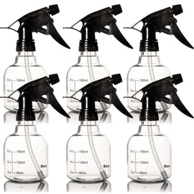 Youngever 8 oz spray bottle in a six-pack for easy, mess-free cleaning and organization.