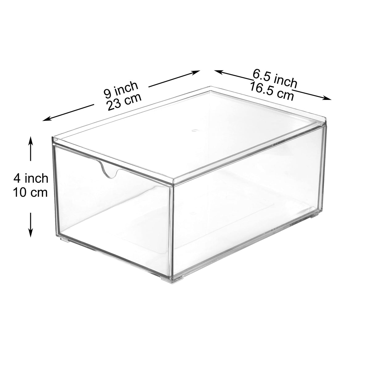 Youngever clear cosmetic organizers drawers showcase makeup while saving space.