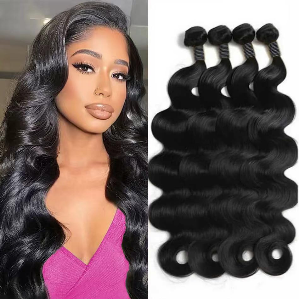 Youngirl Brazilian body wave 16-inch bundles for natural volume and easy blending