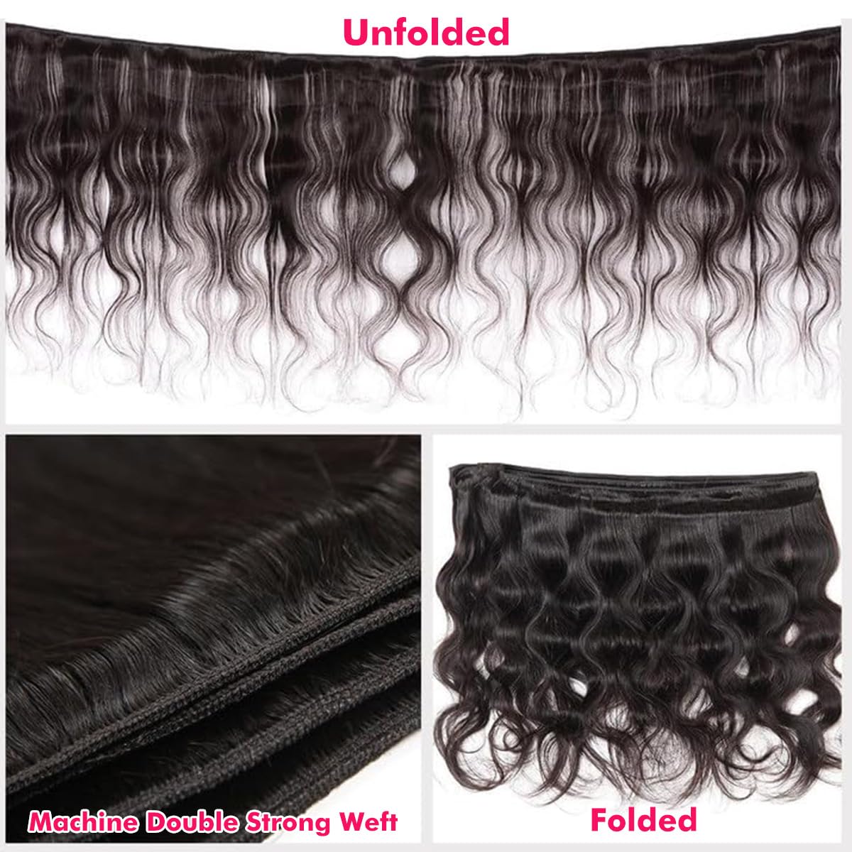 Youngirl Brazilian body wave 22-inch bundles deliver dramatic length and fullness