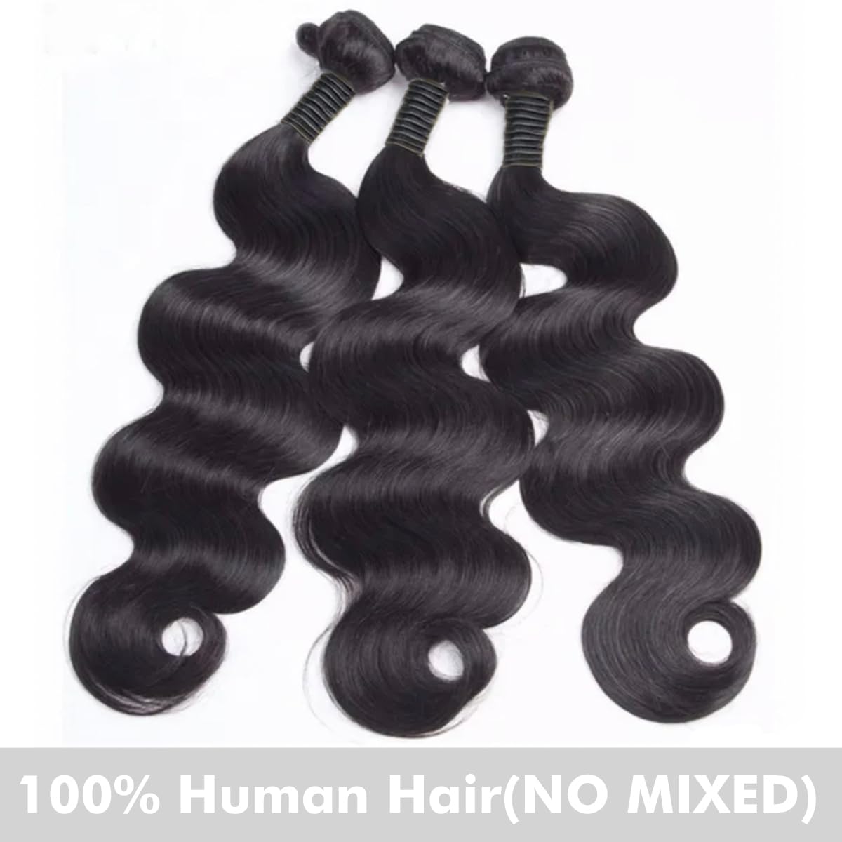 Youngirl Brazilian body wave bundles in a 3-pack offering true length and fullness.