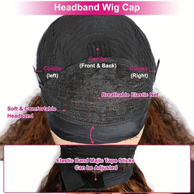 Youngirl glueless headband wig worn for quick daily wear.