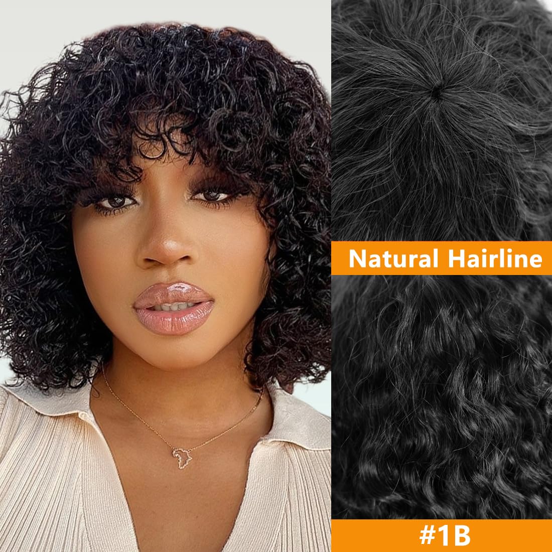 Youngirl glueless wig close-up highlights breathable cap for comfortable all-day wear.