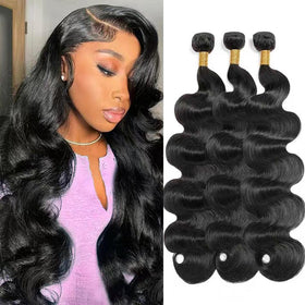 Youngirl body wave bundles in 16-18-20 inches for natural, versatile styling.