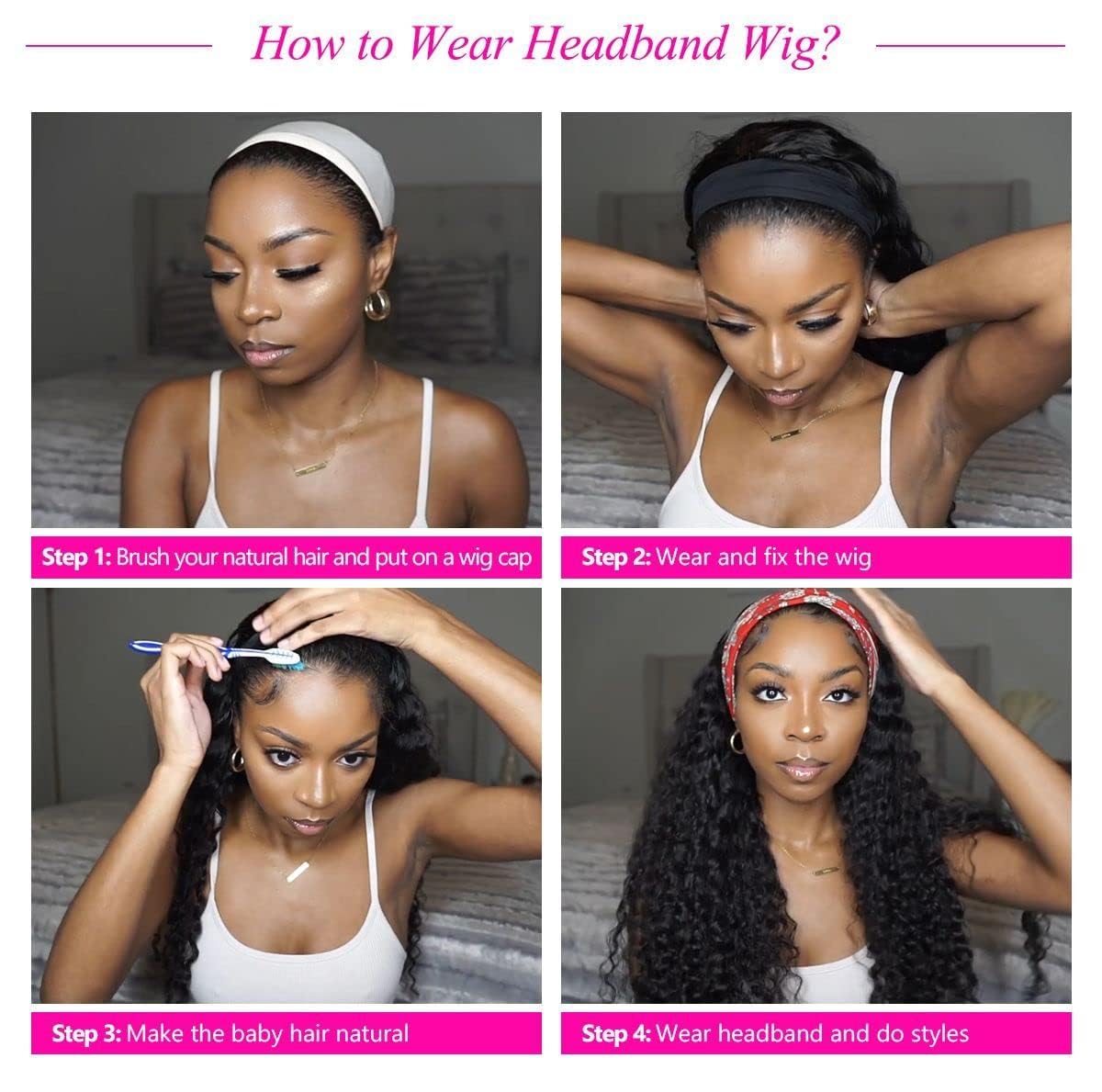 Youngirl Headband Wig dye-ready feature, ready for color customization.