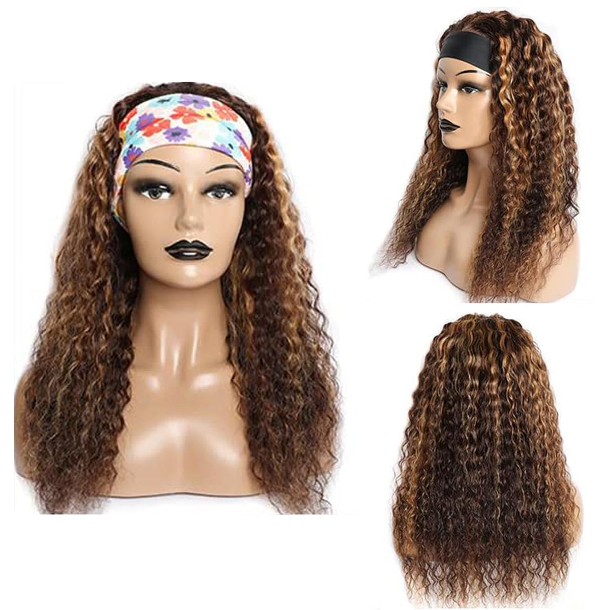 Youngirl medium-cap headband wig with breathable cap for comfort.