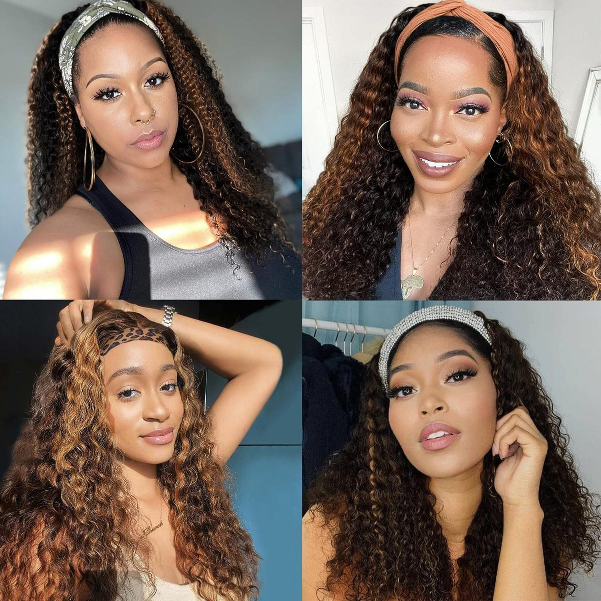 Youngirl random-color headband included for versatile styling.