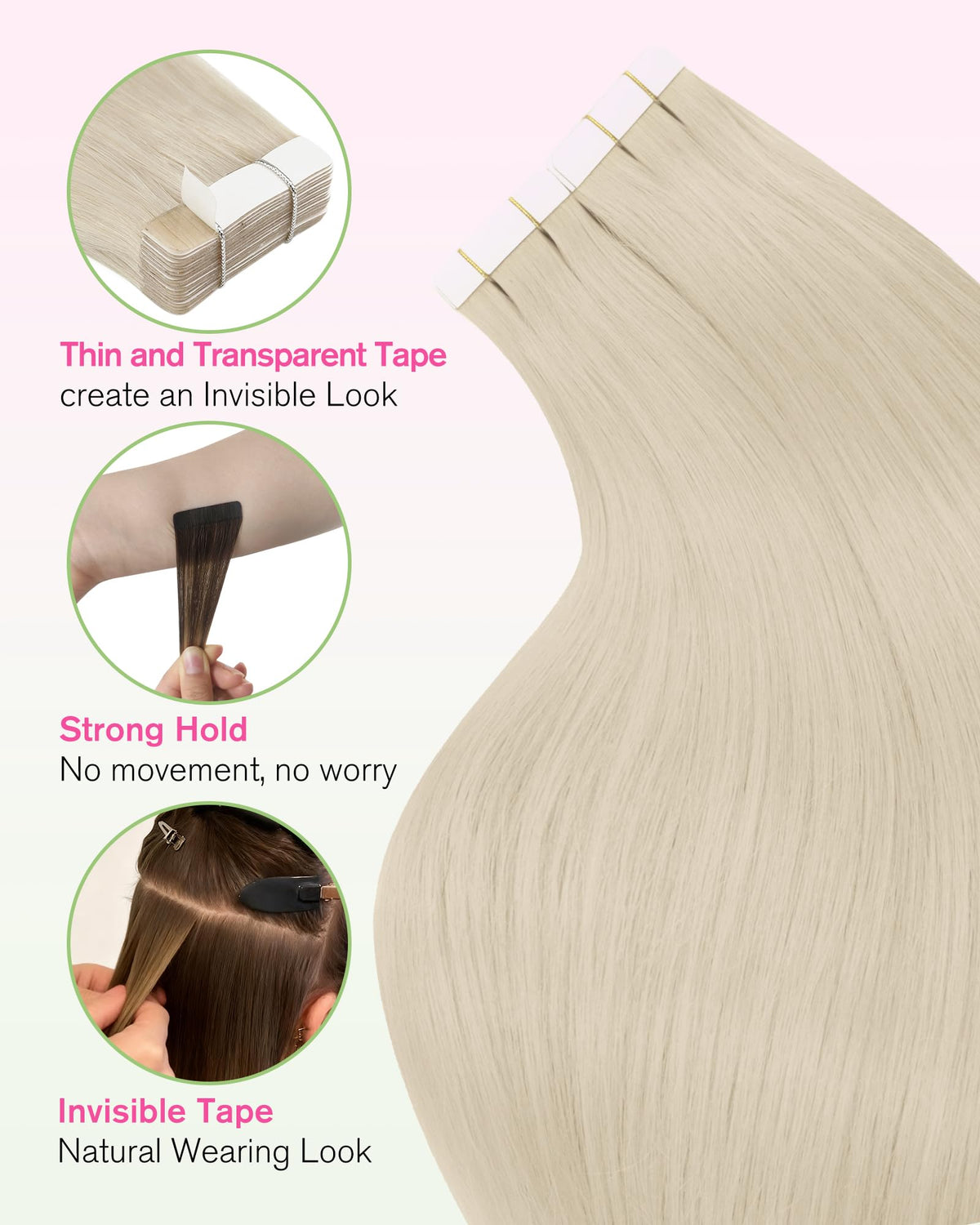 YoungSee natural-look blend with real hair