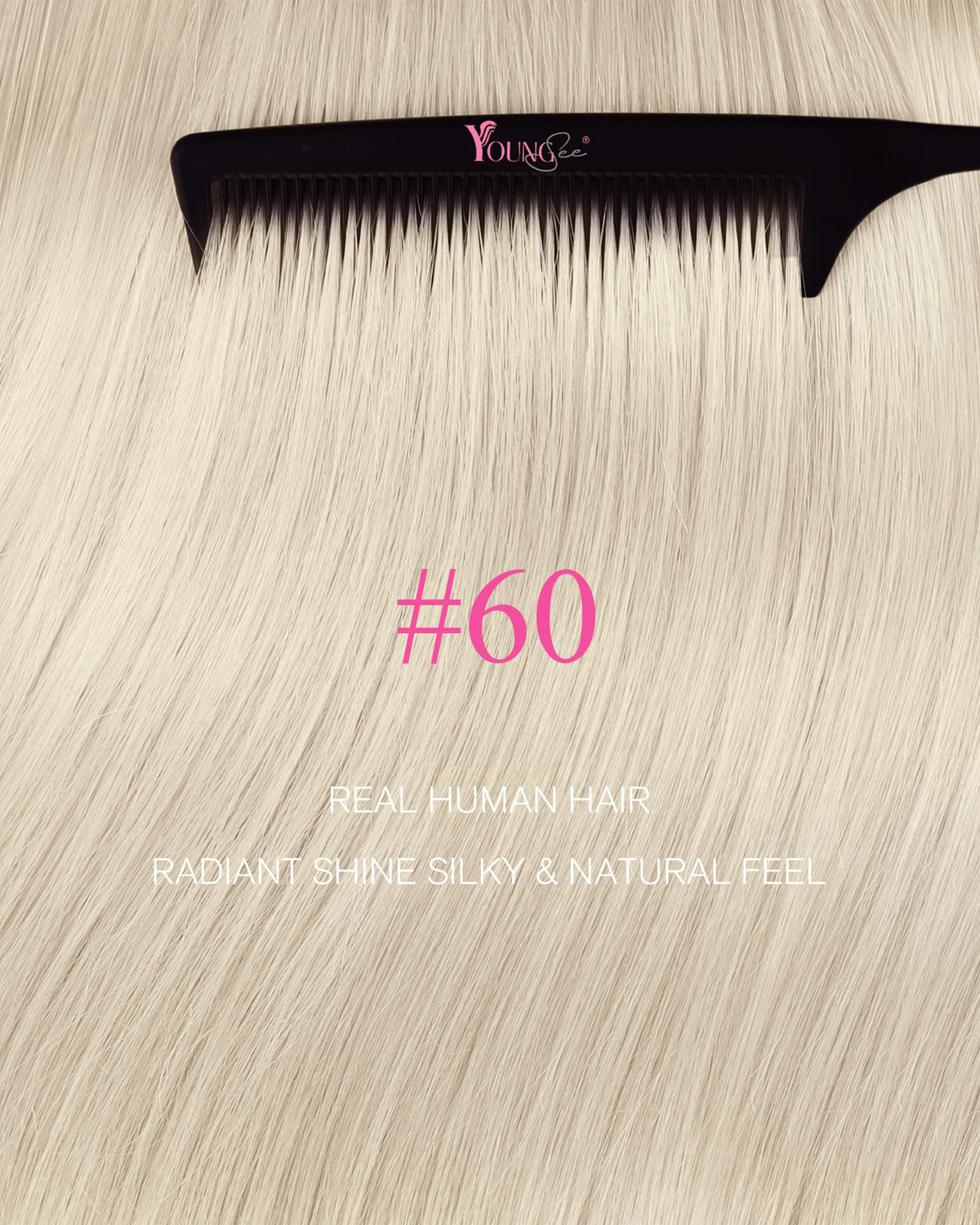 YoungSee tape-in extensions heat-activation shows secure hold during styling