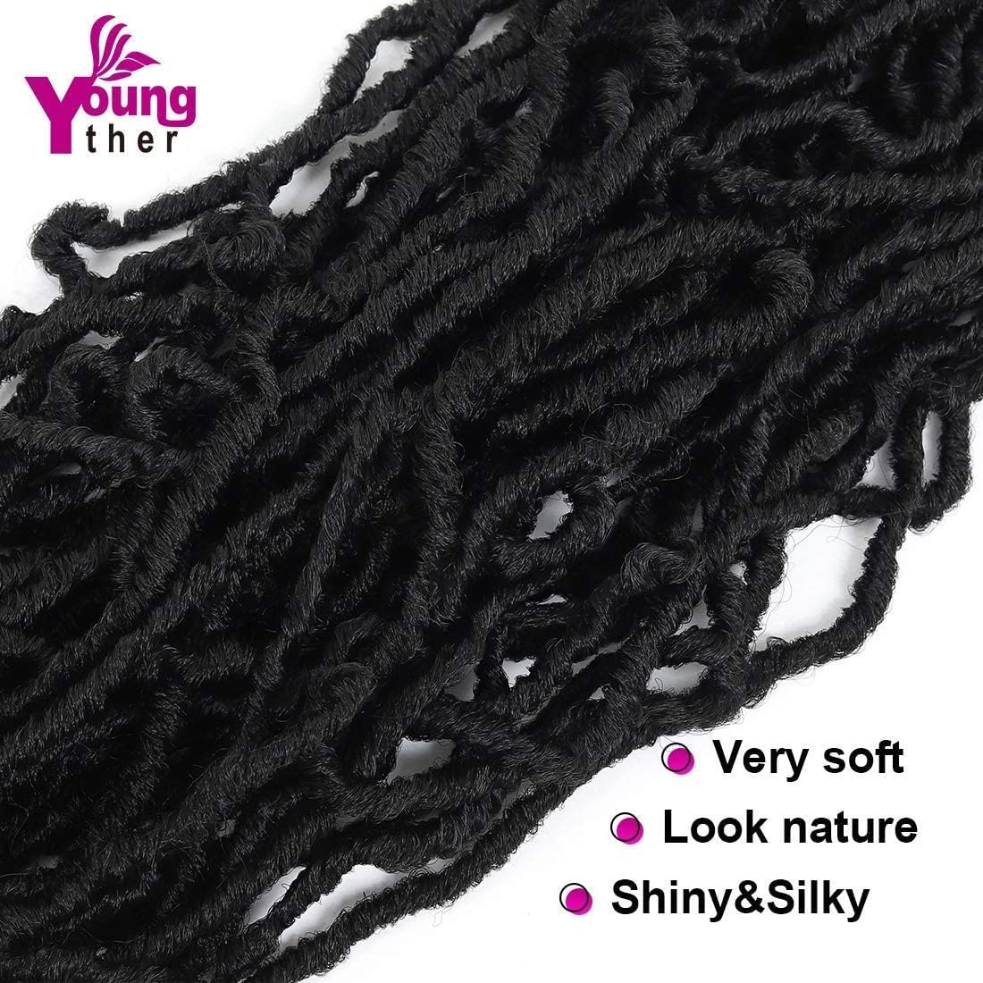 Youngther six-pack bundle supplies 84 strands for a full head