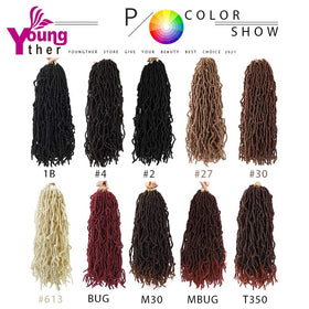 Youngther easy care crochet locs stay soft with gentle handling.
