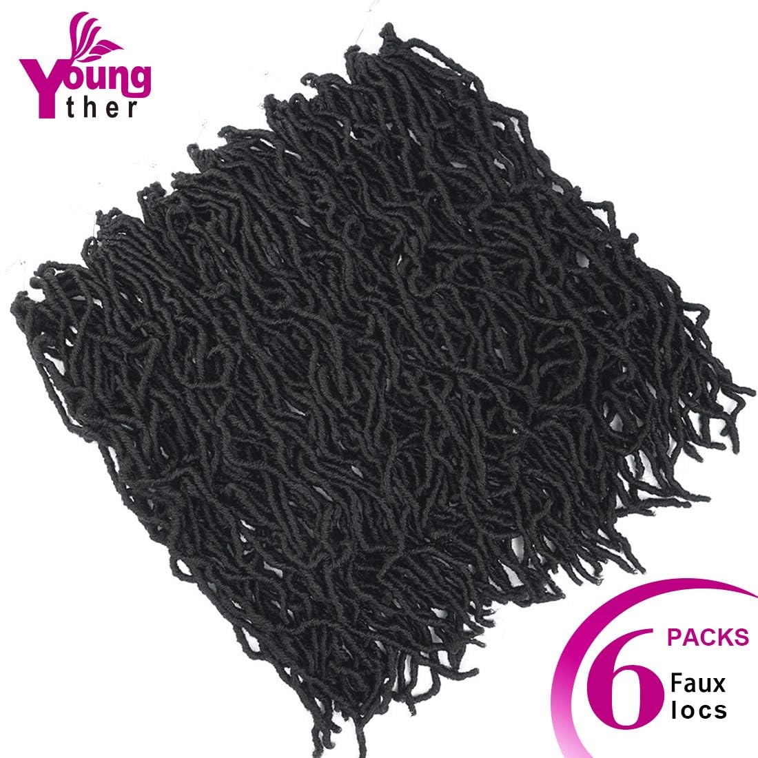 Youngther easy installation loops reduce setup time for stylish crochet hairstyles