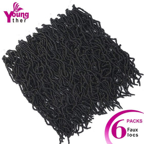 Youngther easy installation loops reduce setup time for stylish crochet hairstyles