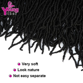 Youngther long-lasting synthetic braiding hair for daily wear and events.