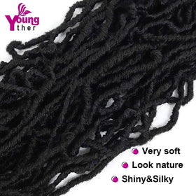 Youngther no-tangle crochet locs offer smooth styling and reliable manageability.