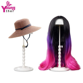 Youngther wig stand folding design saves space during storage.