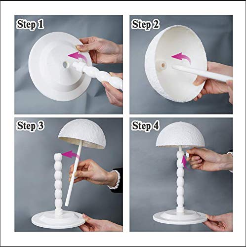 Youngther wig stand lightweight portable model for quick styling.