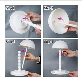Youngther wig stand lightweight portable model for quick styling.