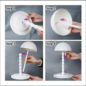 Youngther pack-two wig stands ideal for versatile storage and travel.