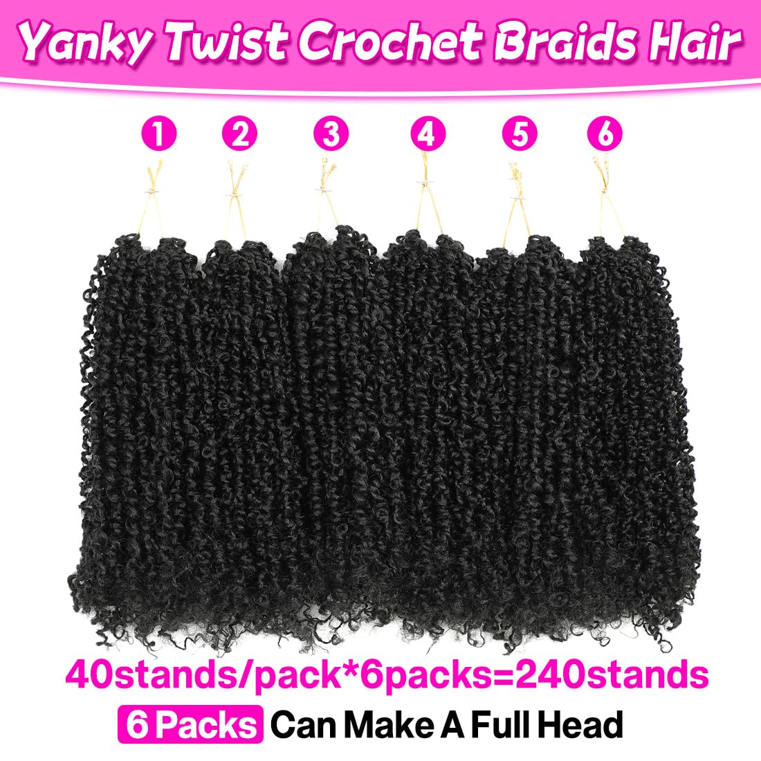 Model wearing 12-inch Yanky Twist for a lightweight, full look.