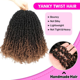 Youngther Yanky Twist crochet hair worn in daily life for versatile styling