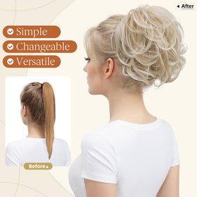 Youngways bendable hair branch messy bun enables versatile looks.