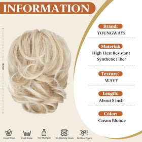 Youngways fluffy wavy texture blends naturally for casual wear.