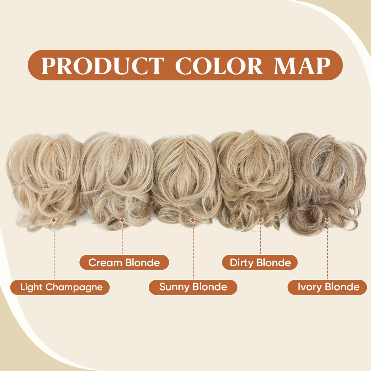 Youngways subtle curls blend with hair for natural look.