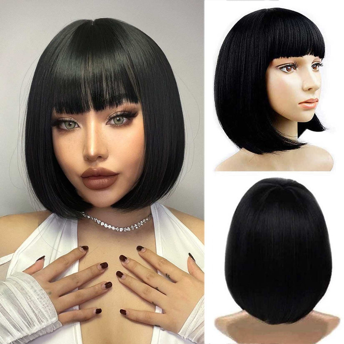 YOUNIGA heat-friendly synthetic fiber wig for realistic movement and value.