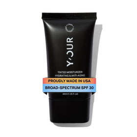 Y'OUR Tinted Moisturizer SPF 30 bottle showing lightweight coverage and sun protection