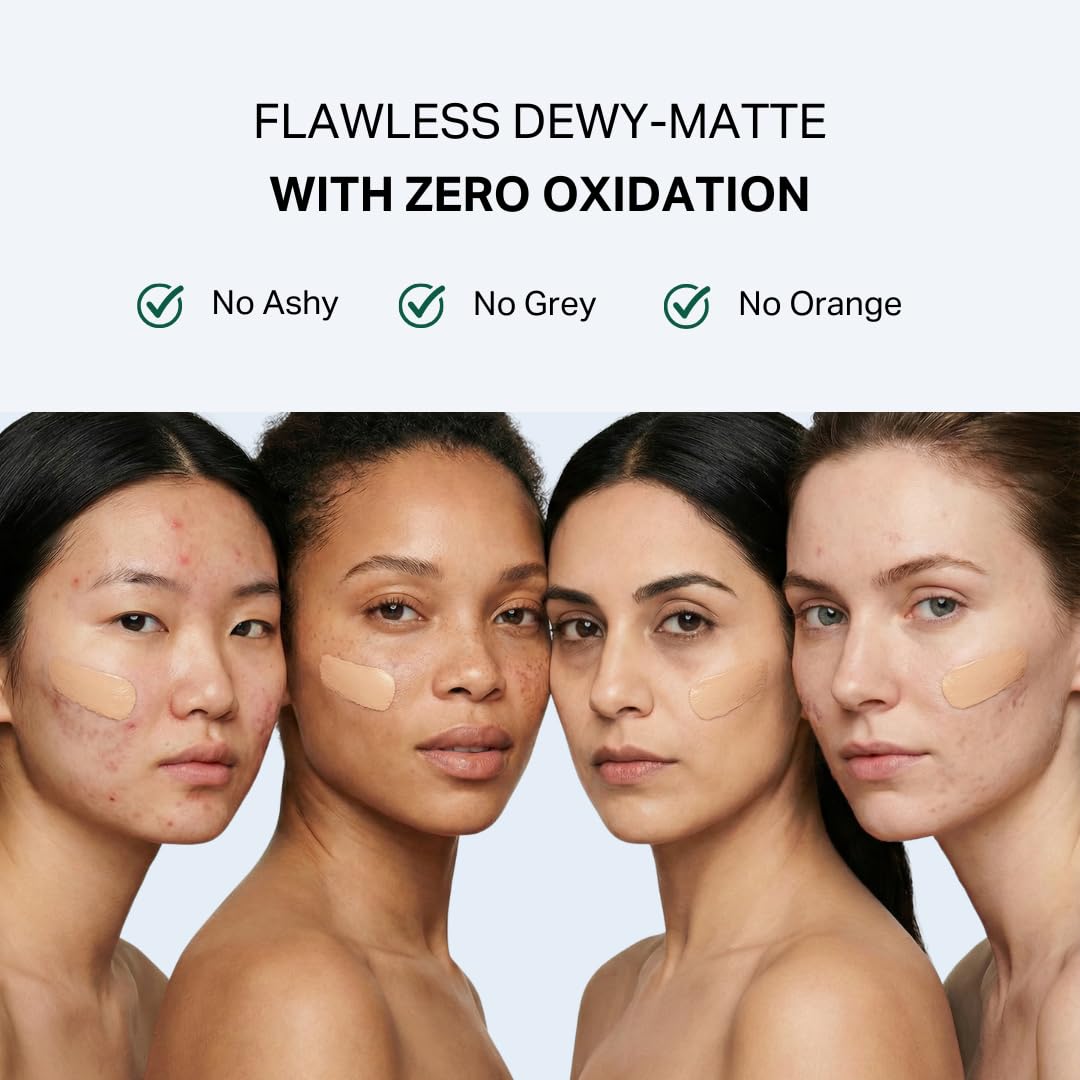 Swatch of Y'OUR Tinted Moisturizer SPF 30 showing sheer buildable coverage